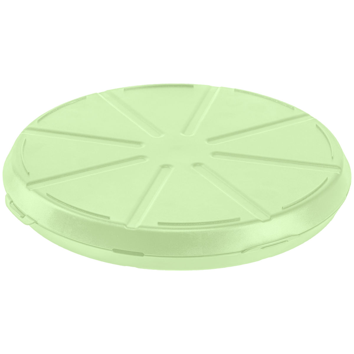 elasto REuse Mehrweg Pizza-Box Yari Neo; 35.8x4.9 cm (ØxH); grün; rund; 10 Stück / Pack
