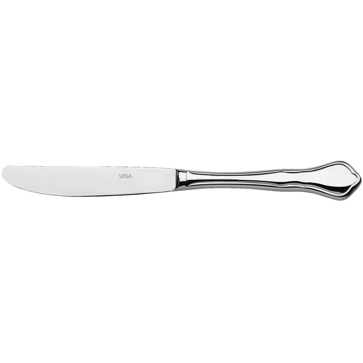 VEGA Menümesser Chippendale Hohlheft; 22.6 cm (L); silber, Griff silber; 12 Stück / Pack
