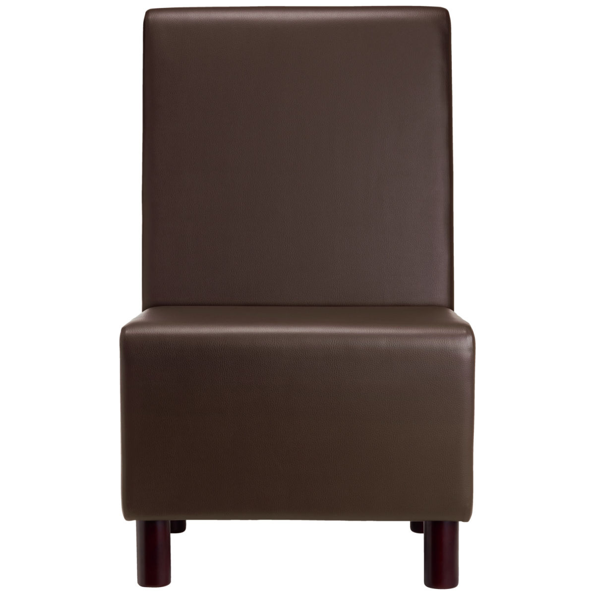 VEGA Polsterbank Medley 1-Sitzer; 60x62x102 cm (BxTxH); Sitz braun, Gestell buche wenge