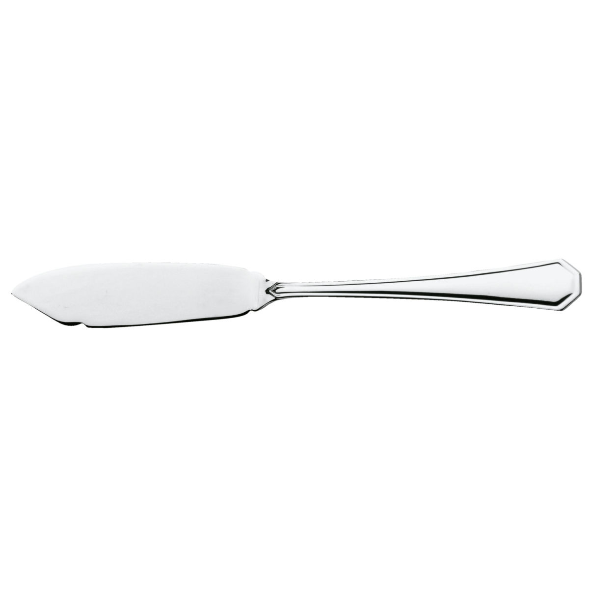 PULSIVA Fischmesser Tunis Basic; 21.5 cm (L); silber, Griff silber; 12 Stück / Pack