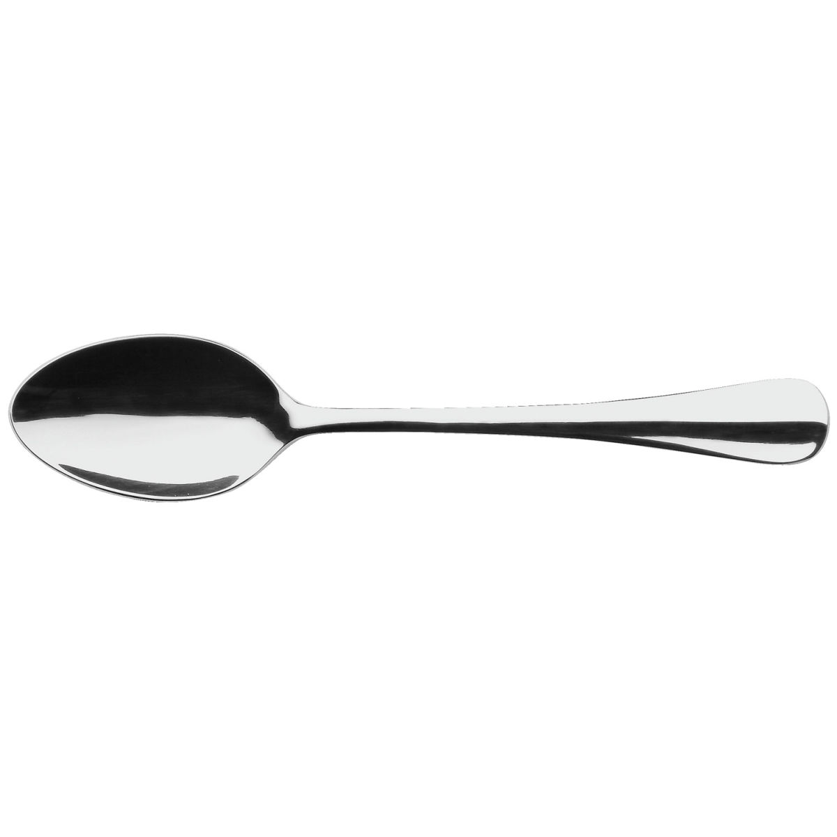 VEGA Vorspeisen-/Dessertlöffel Baguette; 18.5 cm (L); silber, Griff silber; 12 Stück / Pack