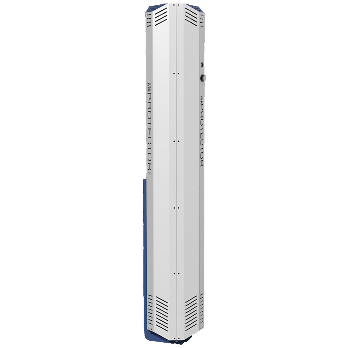 Dukart UV-C Luftreiniger mit Hausstaub Filtration ROOMMAP 500 inkl. Wandhalterung; 24.8x145.7x22.1 cm (BxHxT); weiß/blau/grau