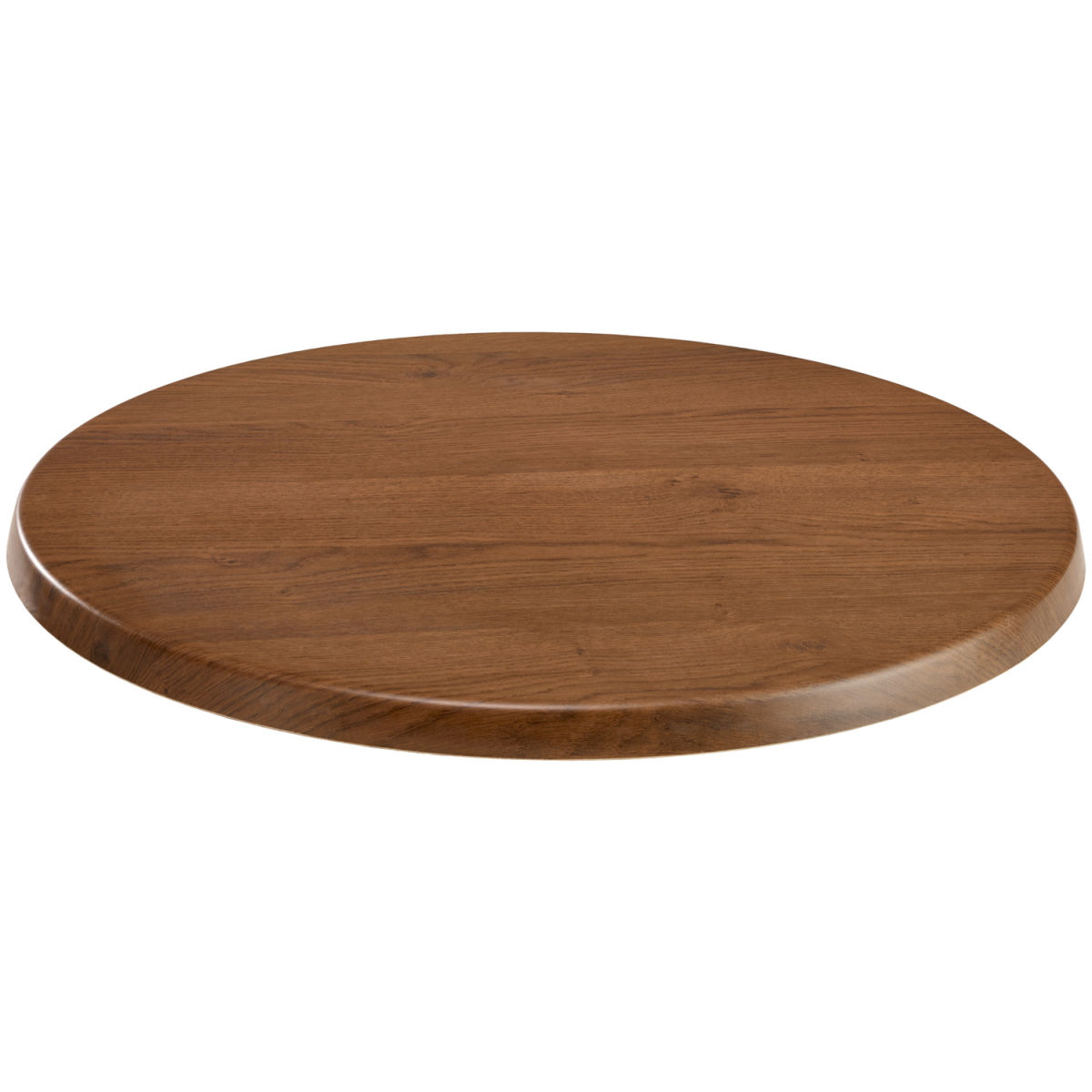 Topalit Tischplatte Topalit rund; 60 cm (Ø); eiche/tabak gebeizt; rund