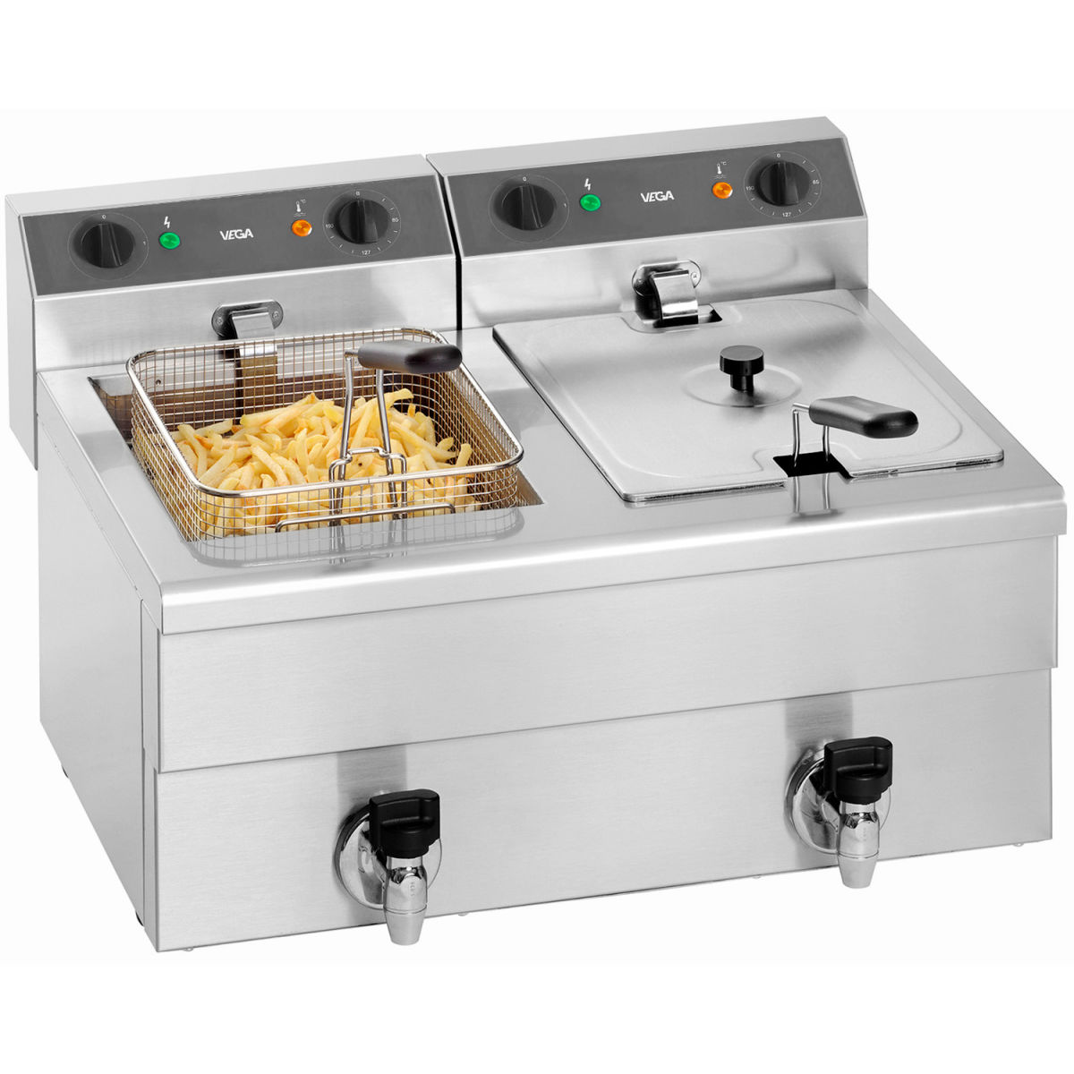 VEGA Fritteuse Profi II; 60x50x35 cm (BxTxH); silber