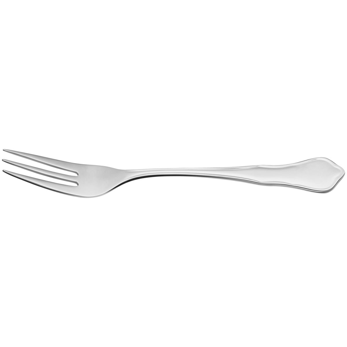 VEGA Pizza-/Steakgabel Chippendale; 20.5 cm (L); silber, Griff silber; 12 Stück / Pack