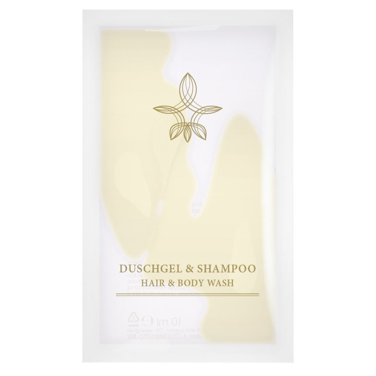 V-Touch Hotel Shampoo und Duschgel Klassik im Sachet; 10 ml; weiß; 600 Stück / Pack