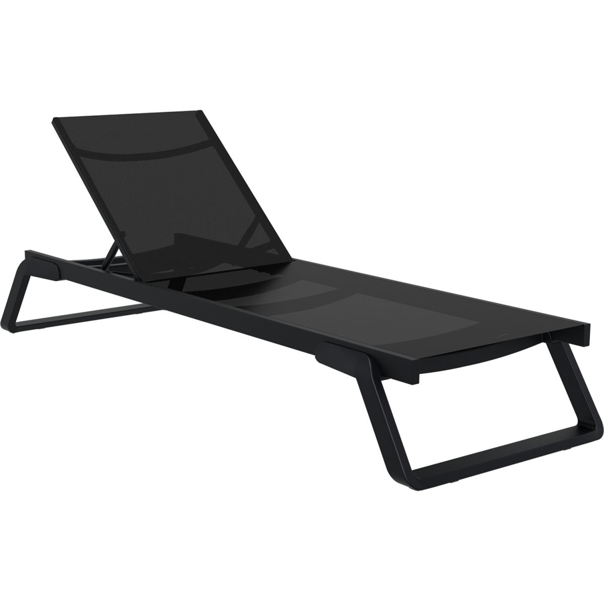 Siesta Sonnenliege Tropic; 210x72x31 cm (LxBxH); schwarz