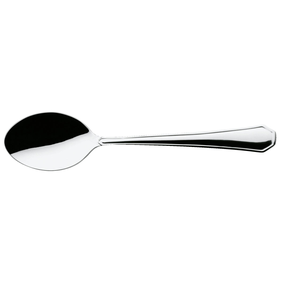 PULSIVA Kaffeelöffel Tunis Basic; 14.2 cm (L); silber, Griff silber; 12 Stück / Pack