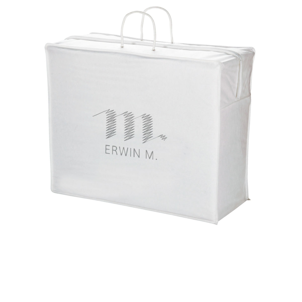 ERWIN M. Aufbewahrungstasche Bettwaren; 50x60x25 cm (BxLxH); weiß; rechteckig