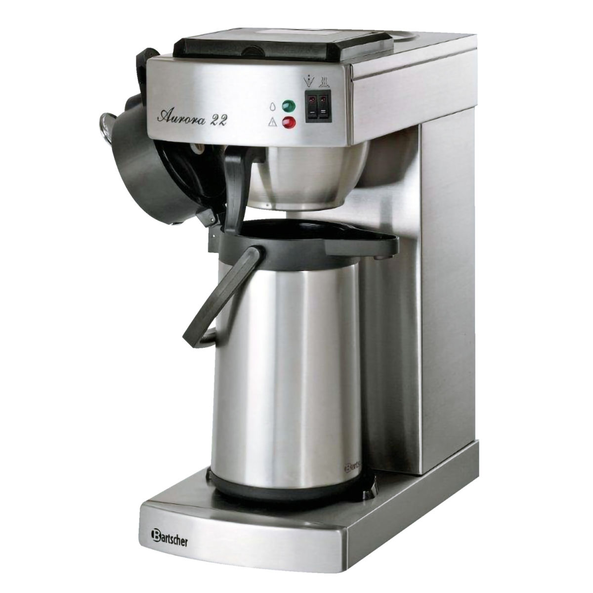 Bartscher Kaffeemaschine Aurora 22; 2 l, 21.5x52x40.5 cm (BxHxT); silber