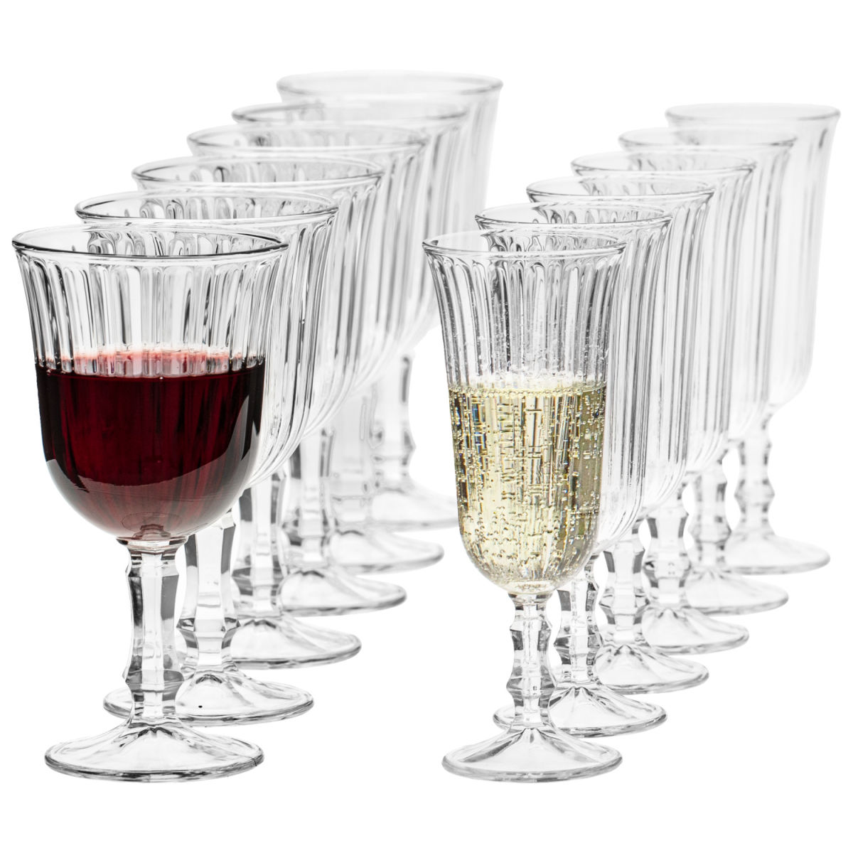 royal leerdam Gläser-Set Nostalgie 12-teilig; 240 ml, 8x15.5 cm (ØxH); transparent