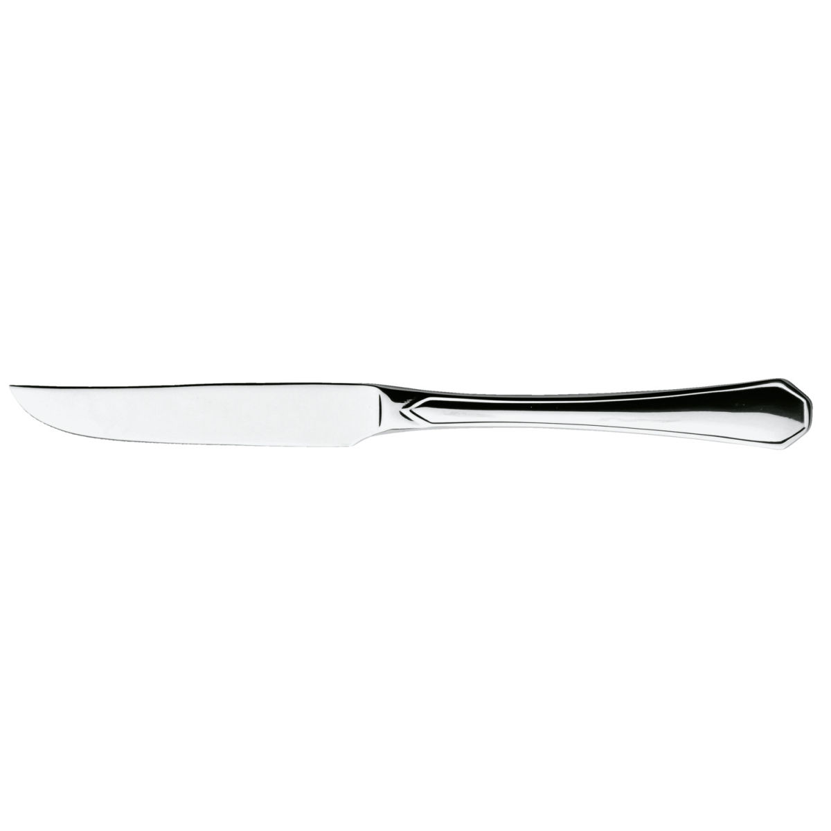 PULSIVA Steak-/Pizzamesser Tunis Basic; 22.5 cm (L); silber, Griff silber; 12 Stück / Pack