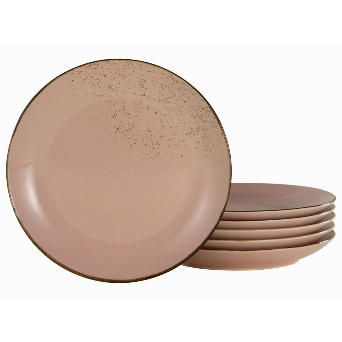 CreaTable Nature Collection - Speiseteller 6-tlg; 27x3.5 cm (ØxH); rosa; rund; 6 Stück / Pack
