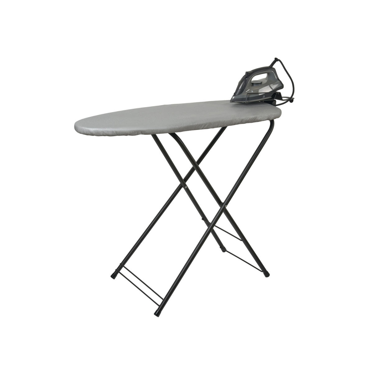 CORBY Berkshire Kompakte Bügelstation in Dunkelgrau mit 1600W Dampfbügeleisen; 34x89.5x75.5 cm (LxBxH); grau