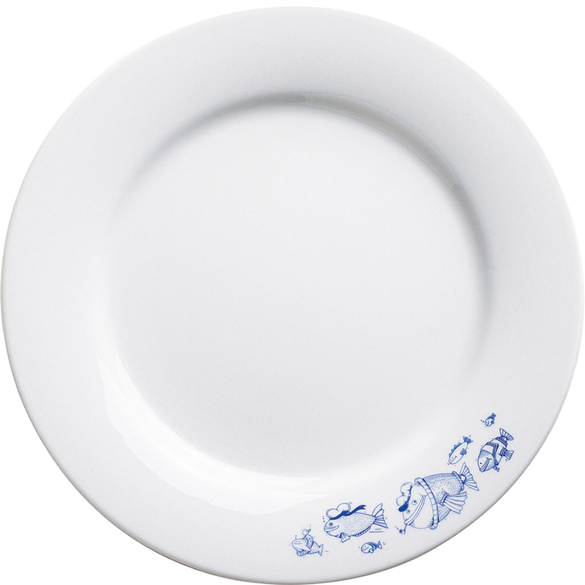 Kahla Speiseteller Ahoi Marie Fische; 26.8x2.5 cm (ØxH); blau; rund; 6 Stück / Pack