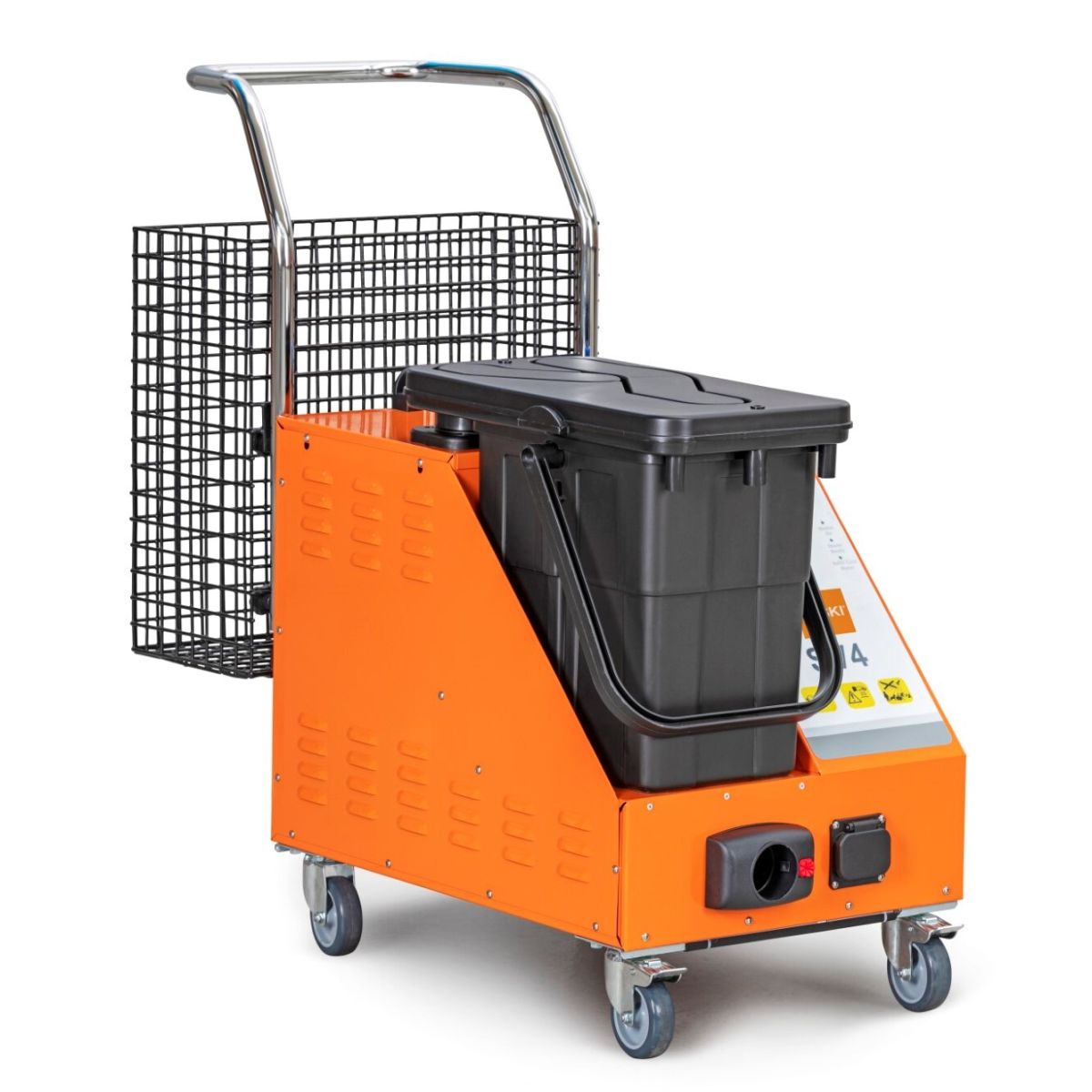Diversey TASKI Steam SV4, Dampfreiniger mit 4,5 bar Dampfdruck und integrierter Absaugung; orange/grau