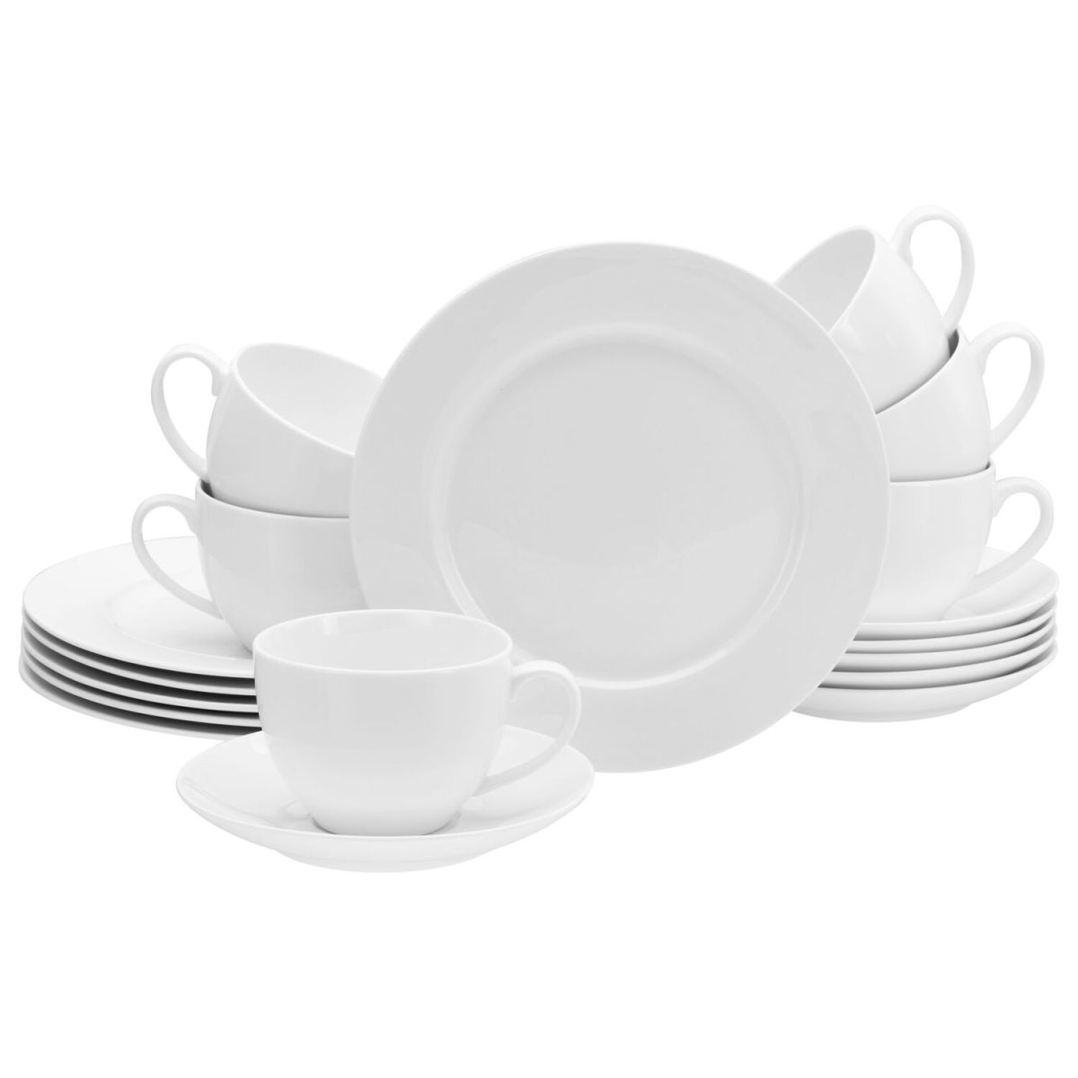 CreaTable Fleur Royal (NBC) - Kaffeeservice 18-tlg; cremeweiß