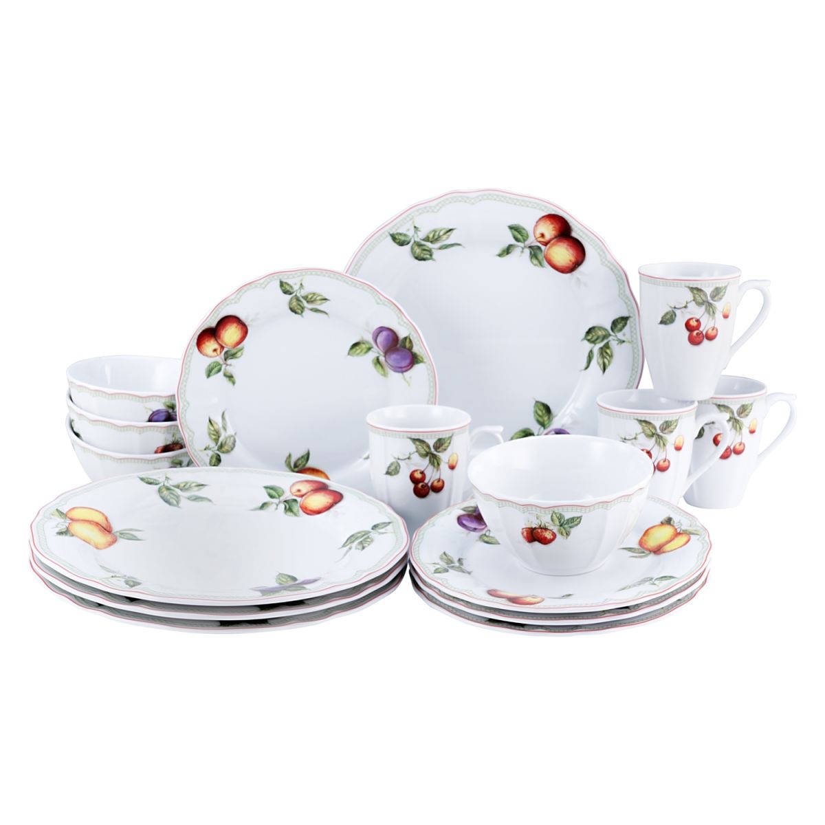 CreaTable Flora ORCHARD - Kombiservice 16-tlg; weiß