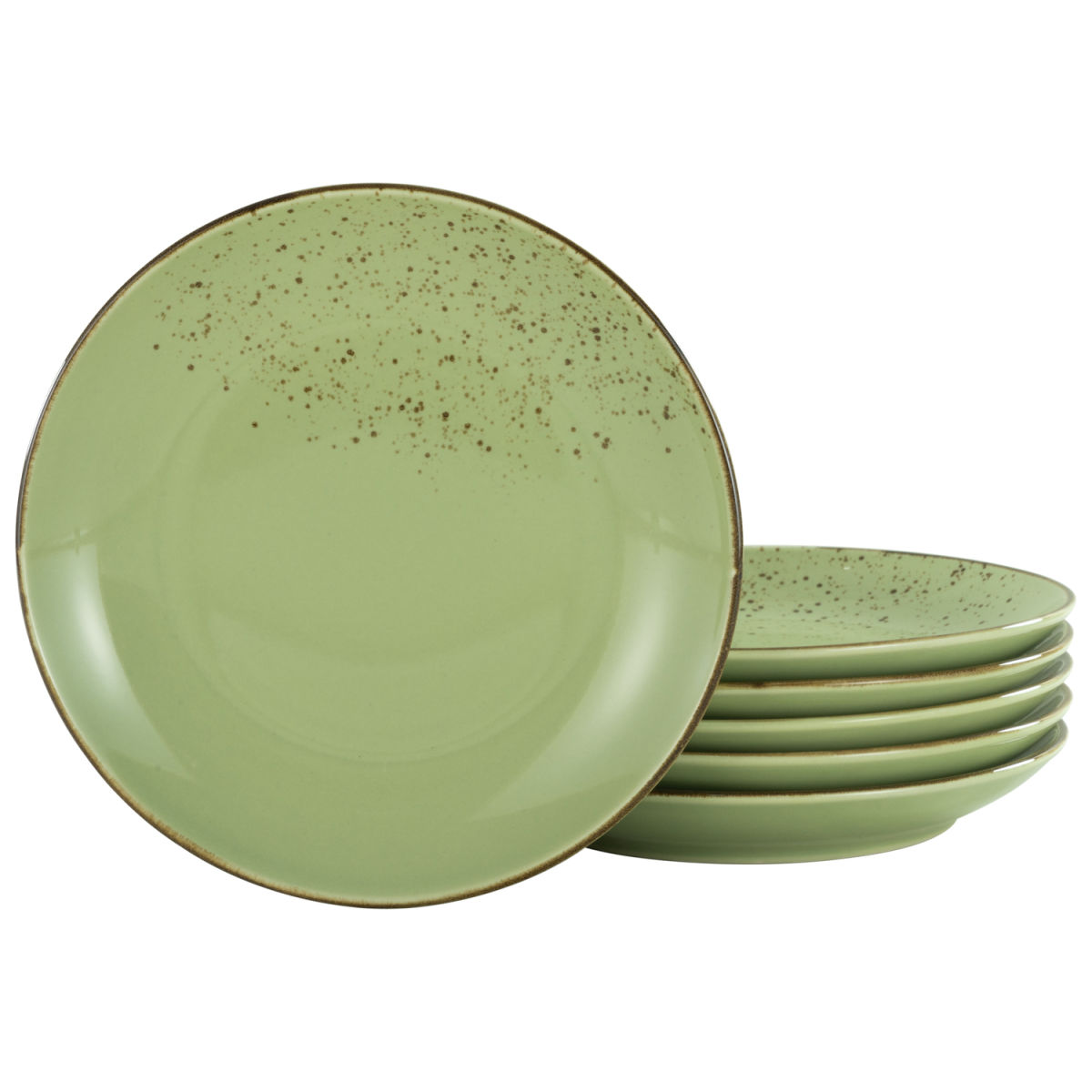 CreaTable Nature Collection - Speiseteller 6-tlg; 27x3.5 cm (ØxH); grün; rund; 6 Stück / Pack