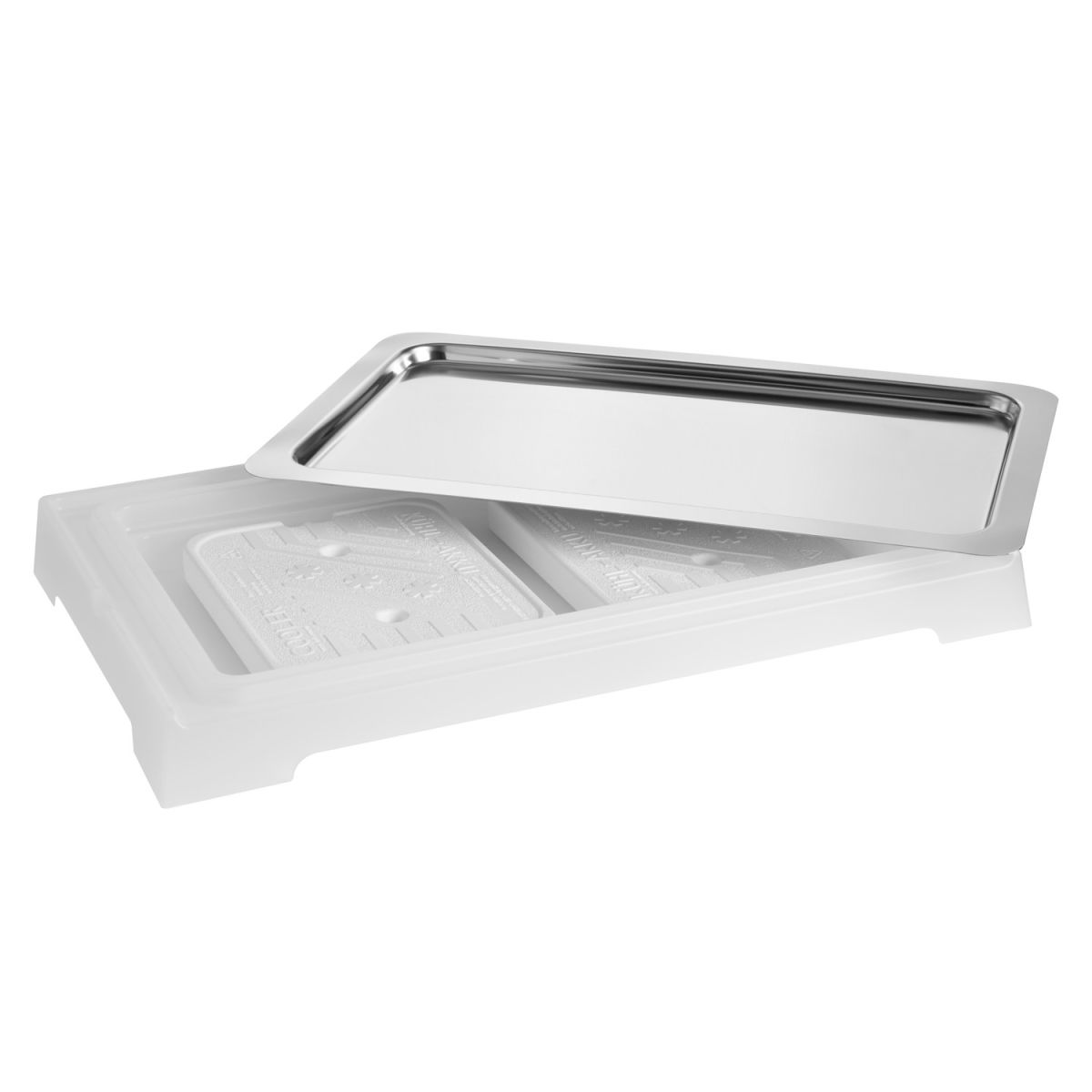 APS GN 1/1 Kühlbox TOP FRESH, inkl. 2 Kühlakkus; 58.5x36.5x6x35 cm (LxBxHxT); weiß; rechteckig