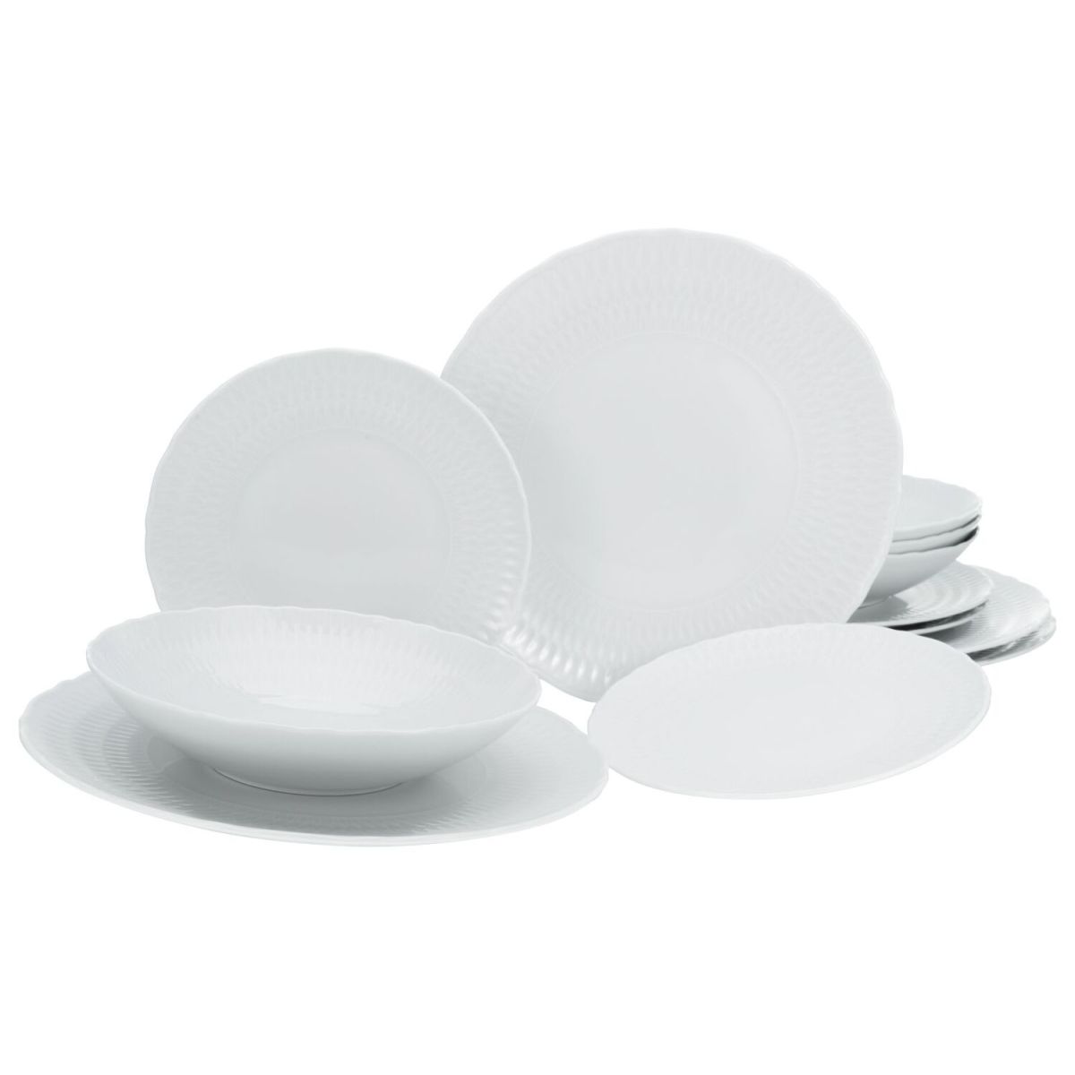 CreaTable SOFIA white - Tellerset 12 tlg; weiß