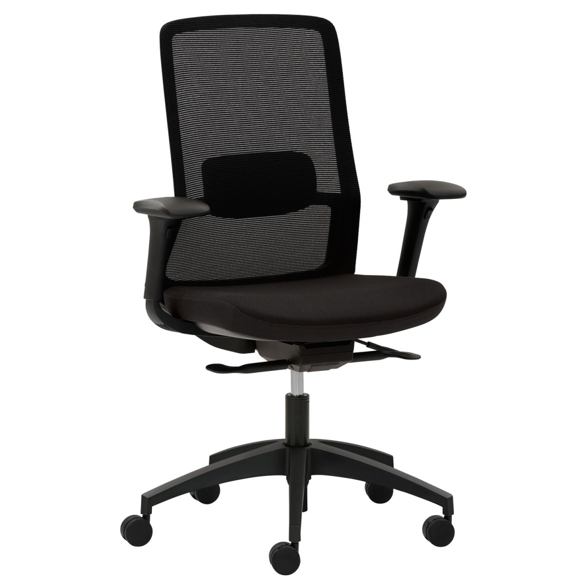Mayer Sitzmöbel Drehstuhl Drehstuhl 2481; 69x99.5x67 cm (BxHxT); Sitz schwarz, Gestell schwarz