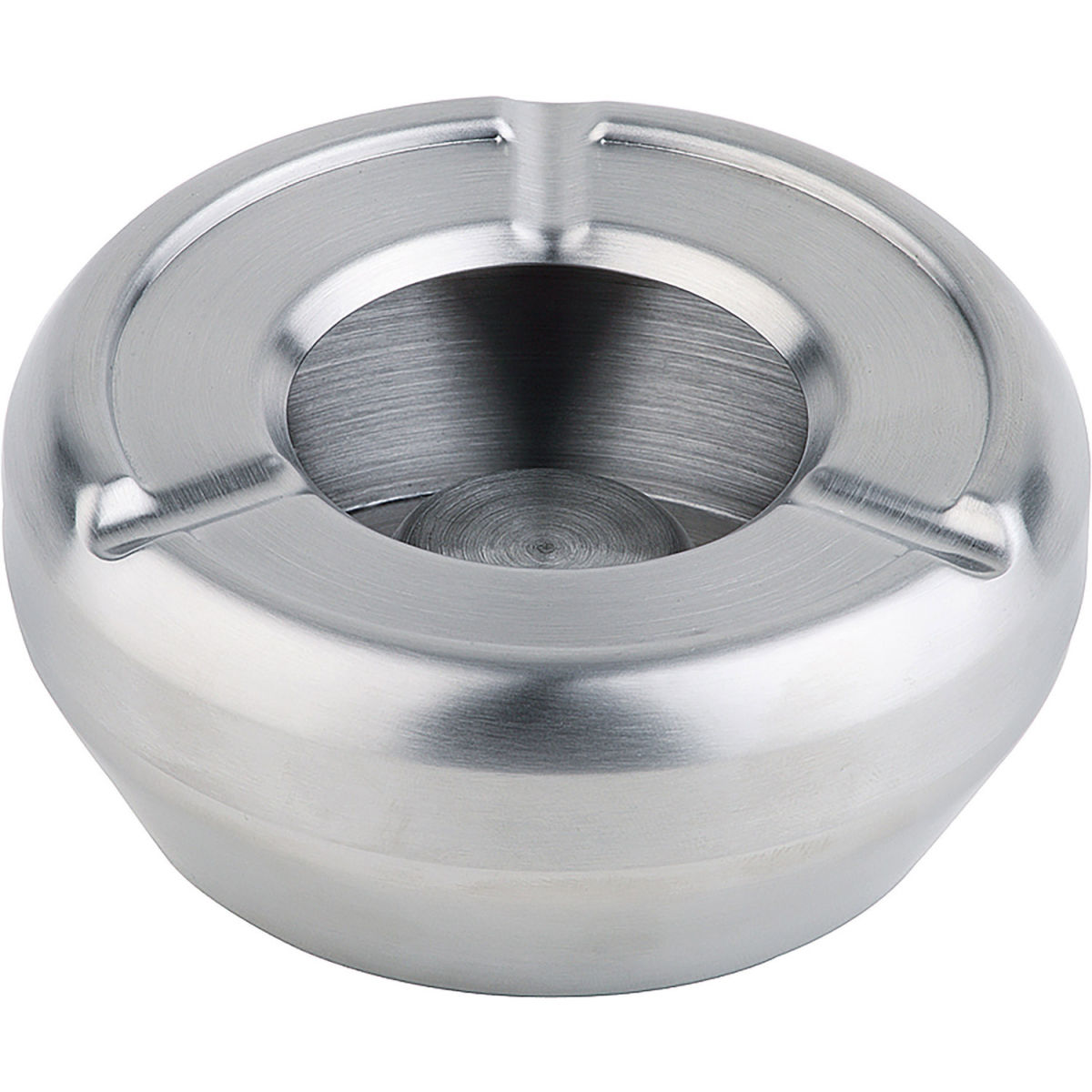 APS Aschenbecher; 10x4.3 cm (ØxH); silber; rund
