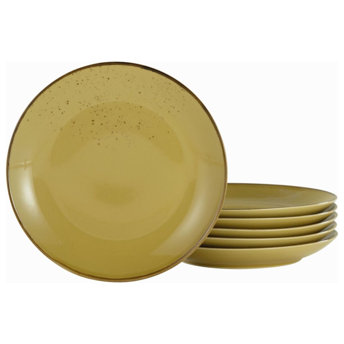CreaTable Nature Collection - Speiseteller 6-tlg; 27x3.5 cm (ØxH); gelb; rund; 6 Stück / Pack