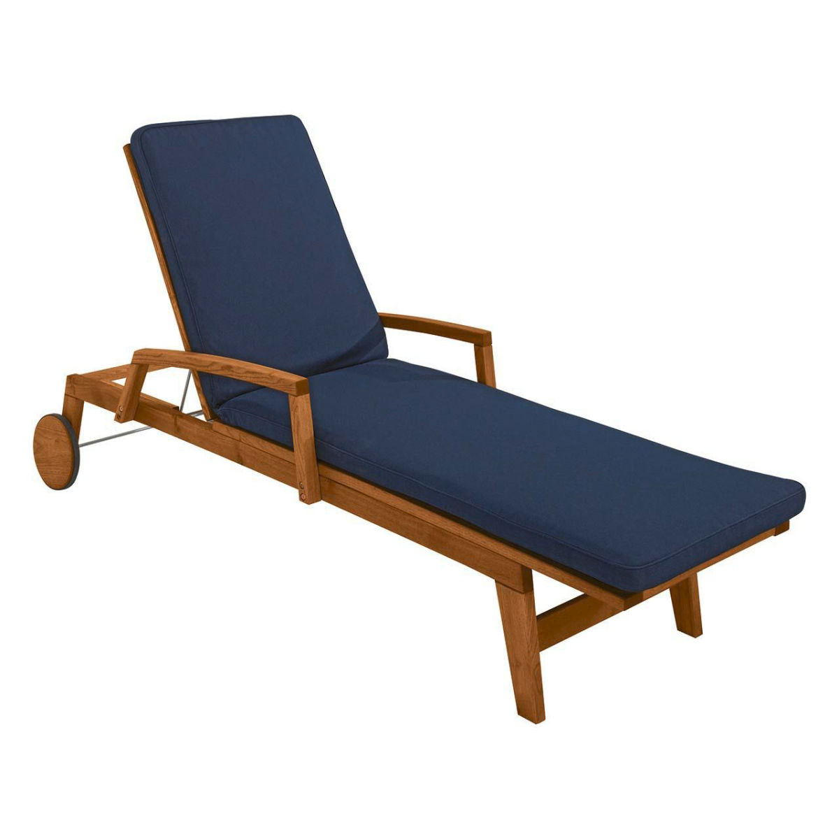 Rondo Auflage für Sonnenliege 'Milano', Bezug aus Polyester; 58x200x6 cm (BxLxH); blau