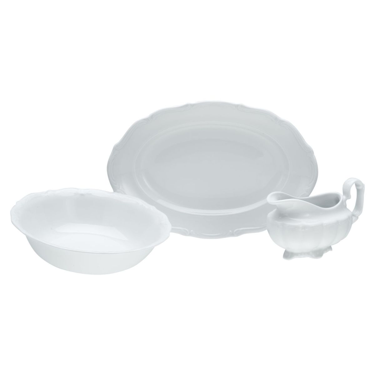 CreaTable Maria Theresia - Servierset 3-tlg.; weiß