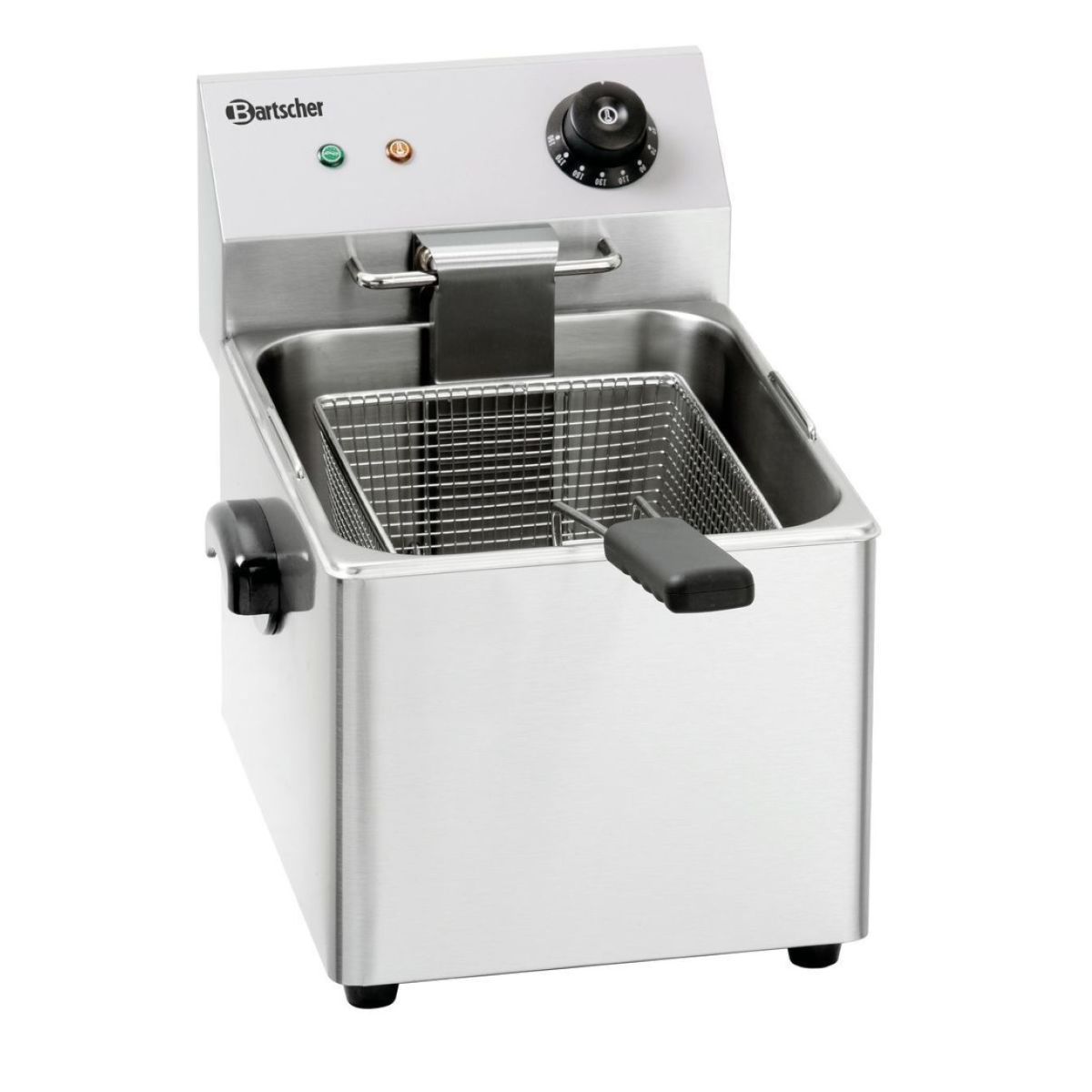 Bartscher Fritteuse SNACK III; 8 l, 30.5x62x34 cm (BxTxH); silber