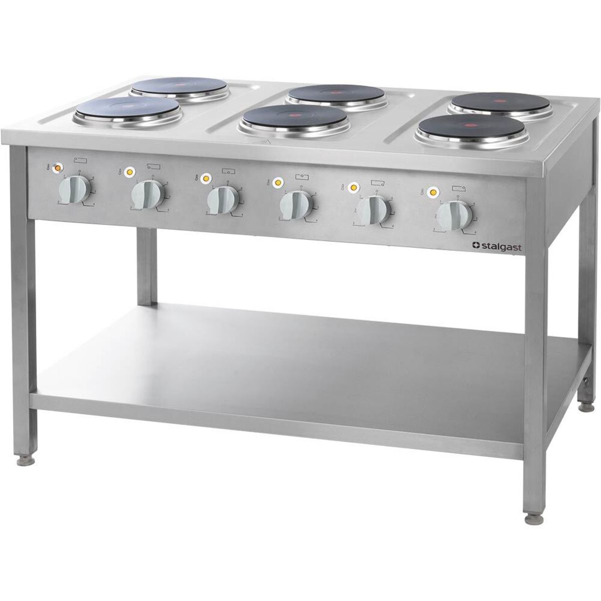 Stalgast Elektroherd Serie 700; 120x70x85 cm (BxTxH); silber