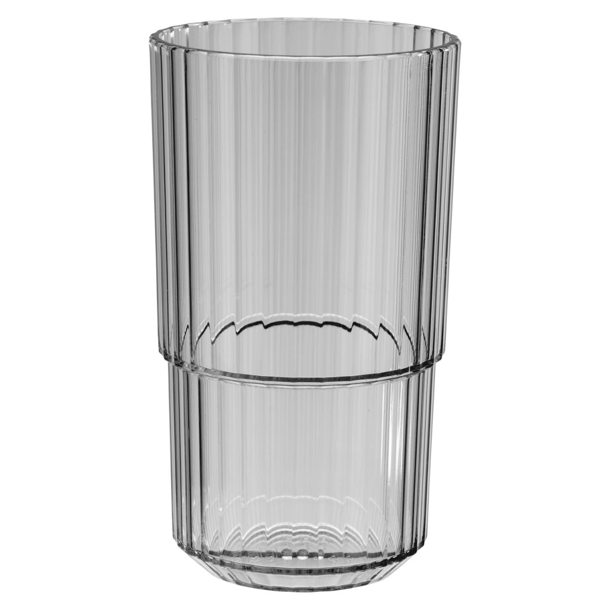 APS Trinkbecher LINEA, Tritan; 500 ml, 8.5x8.5x15 cm (LxBxH); grau; 48 Stück / Pack