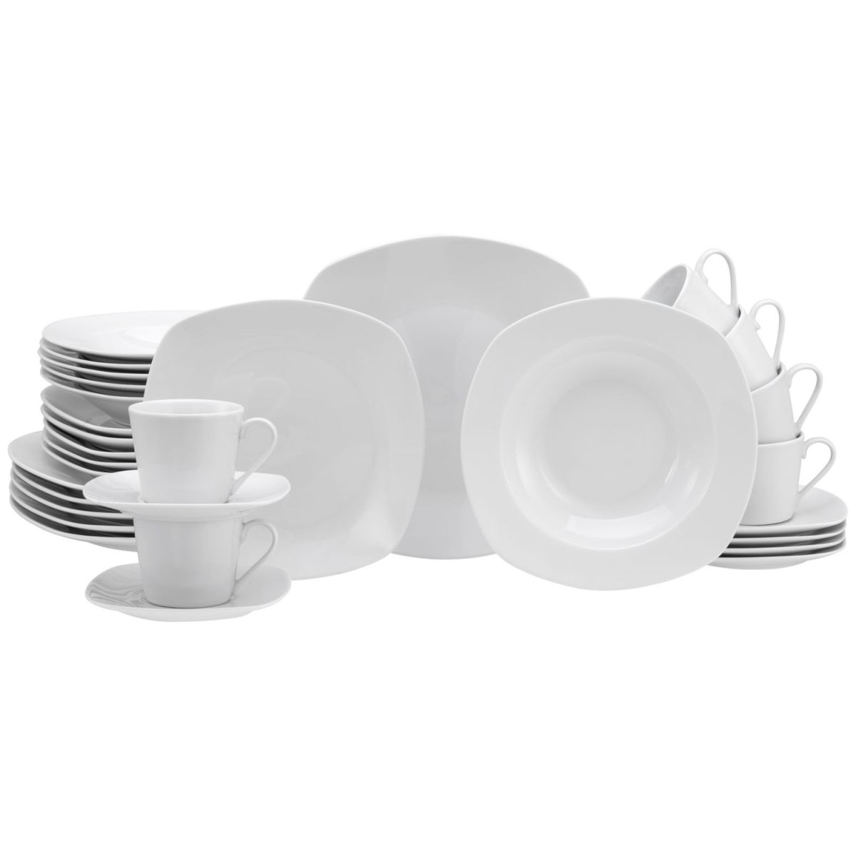 CreaTable Amelie weiss - Kombiservice 30-tlg; weiß