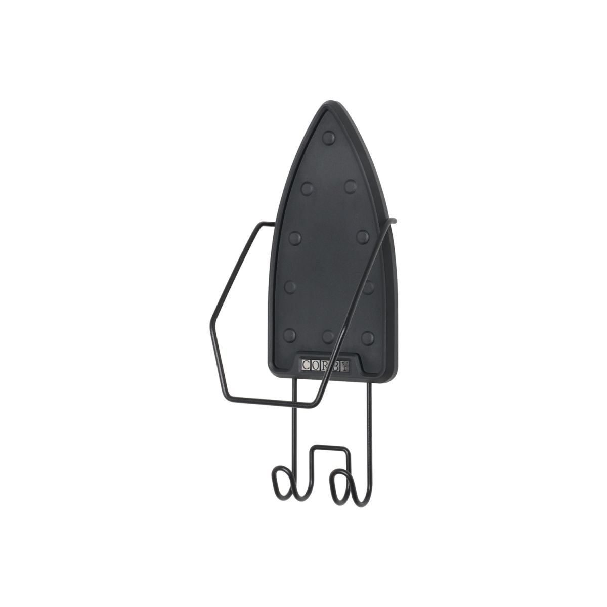 CORBY Sherwood Halterung für 2000 W Bügeleisen und Bügelbrett; 11x13x33.5 cm (LxBxH); schwarz