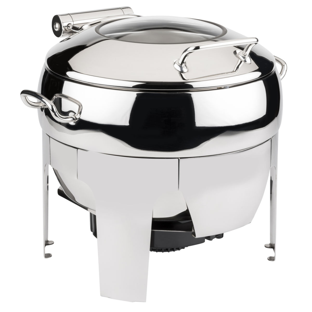 APS Chafing Dish rund 48 x 42 cm, H: 39 cm; 11 l, 42x39 cm (BxH); silber; rechteckig