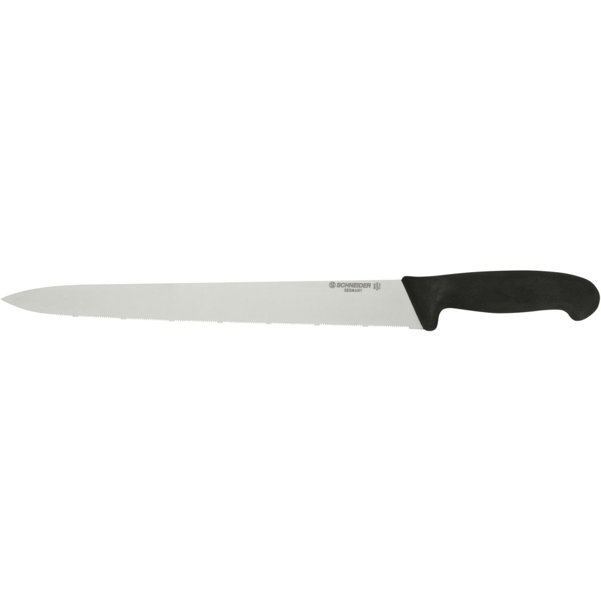 Schneider Küchenmesser feine Säge; Klingenlänge 31 cm, 31 cm (L); schwarz