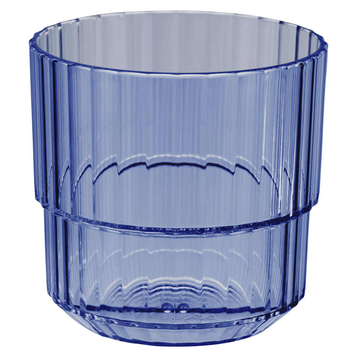 APS Trinkbecher LINEA, Tritan; 220 ml, 8.5x8.5x8 cm (LxBxH); blau; 48 Stück / Pack
