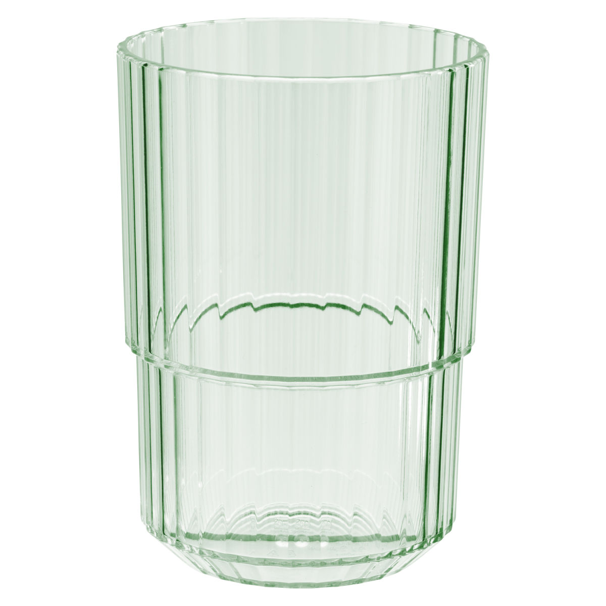 APS Trinkbecher LINEA, Tritan; 400 ml, 8.5x8.5x12 cm (LxBxH); grün; 48 Stück / Pack