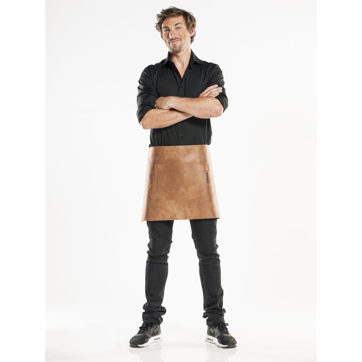 Chaud Devant Bistroschürze Regular Bourbon Gold W70 – L40; 40x70 cm (LxB); cognac