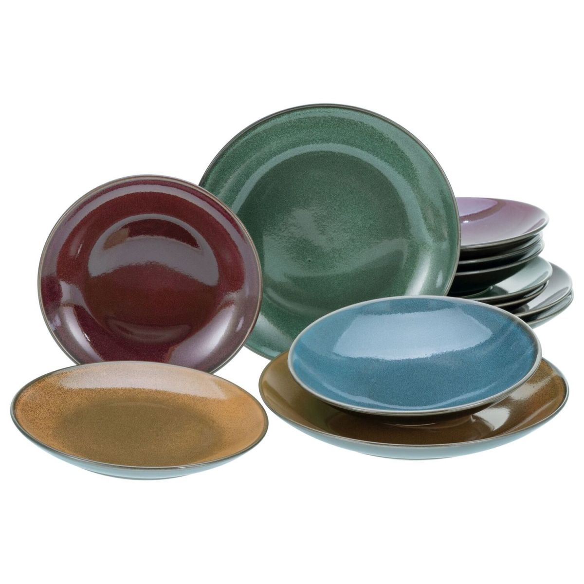 CreaTable Marrakesch Collection - Tellerset 12 tlg; mehrfarbig