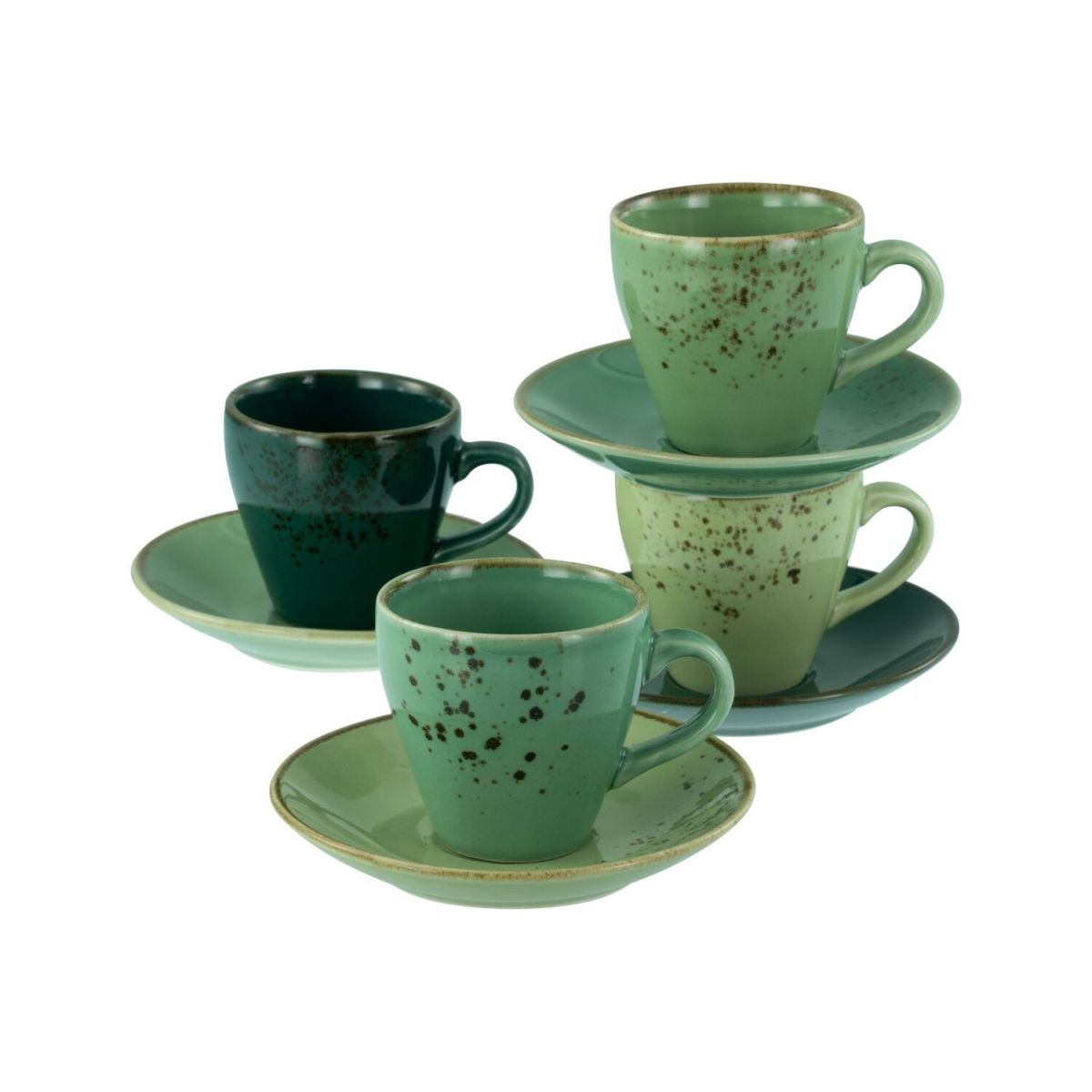 CreaTable Nature Collection - Espresso-Set 8-tlg; grün