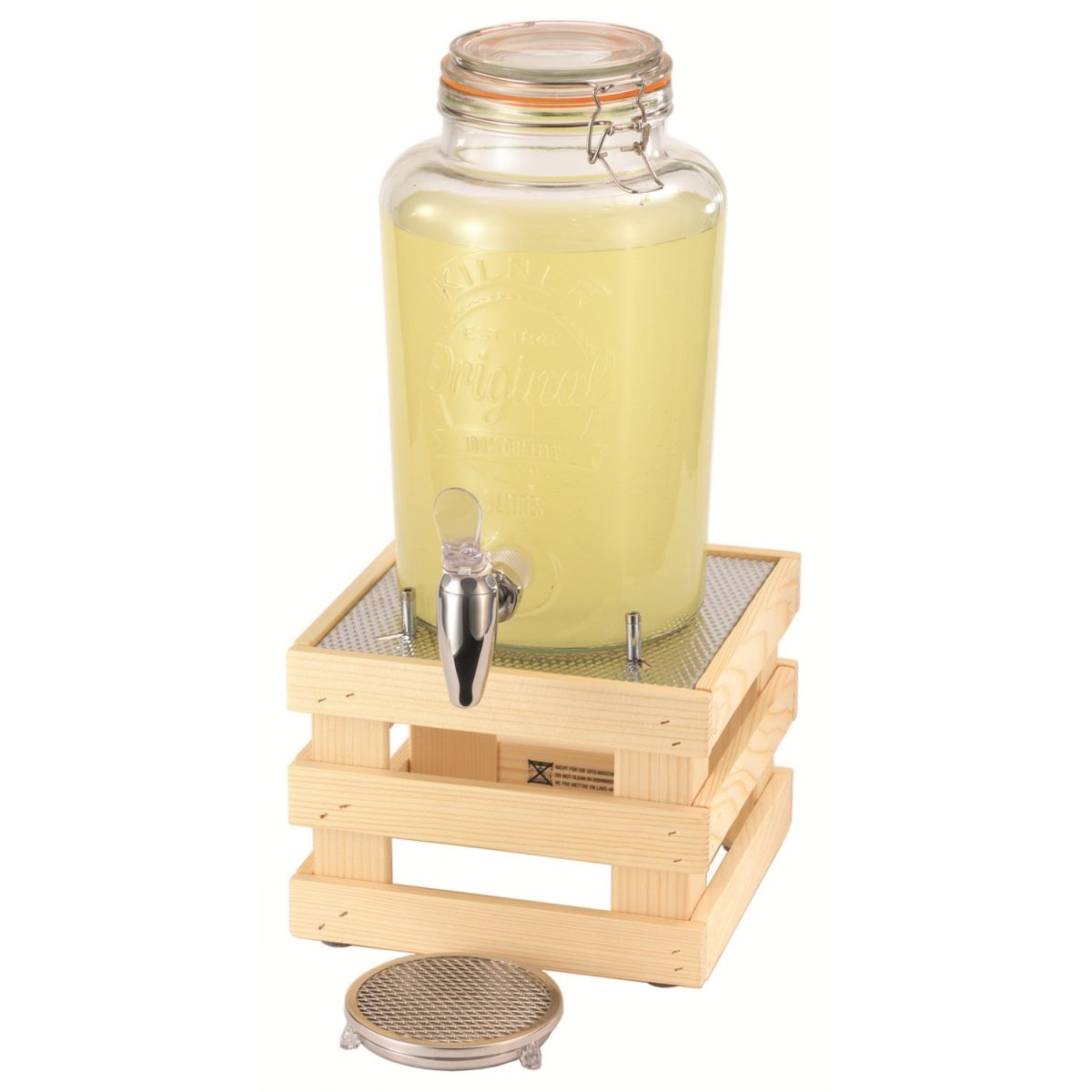 Frilich Getränke-Set RAISER 'Barrel Classic'; 5 l, 23x47x31.5 cm (BxHxT); natur/transparent