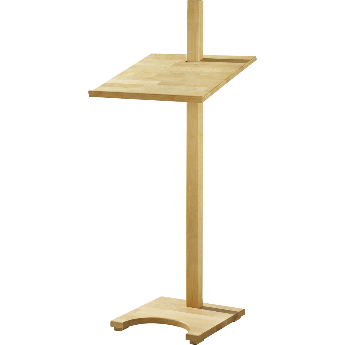 TPT Höhenverstellbares Pult 'sway' aus massiver Buche B 50 x T 50 x 131 cm; 50x50x131 cm (BxLxH); natur