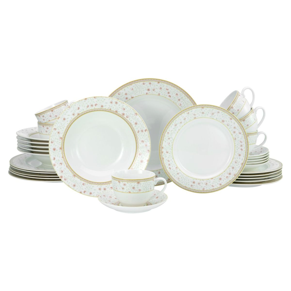 CreaTable Emilia (NBC) - Kombiservice 30-tlg; cremeweiß