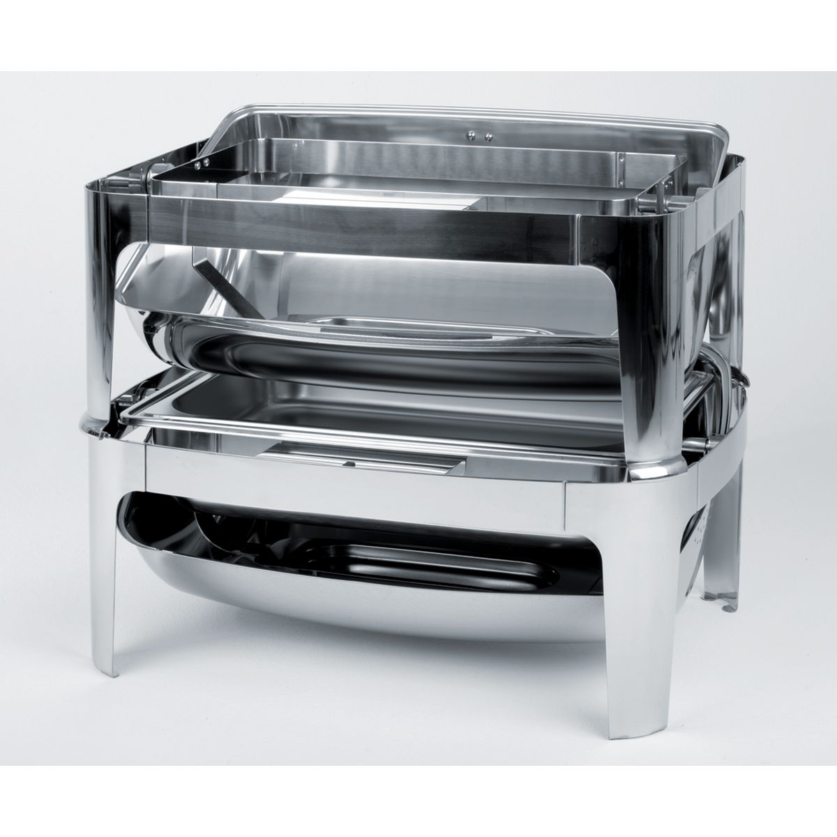 APS Wasserbecken zu Chafing Dish CATERER PRO, Rolltop-Chafing Dish CATERER/MAESTRO/ELITE; 55.5x35x13 cm (LxBxH); silber