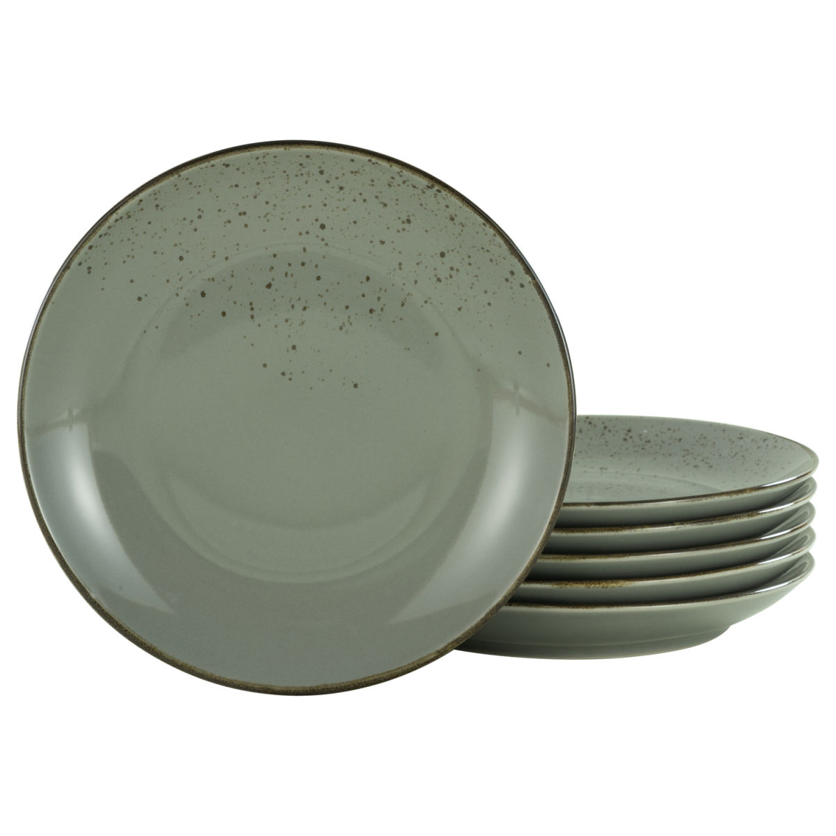 CreaTable Nature Collection - Speiseteller 6-tlg; 27x3.5 cm (ØxH); steingrau; rund; 6 Stück / Pack