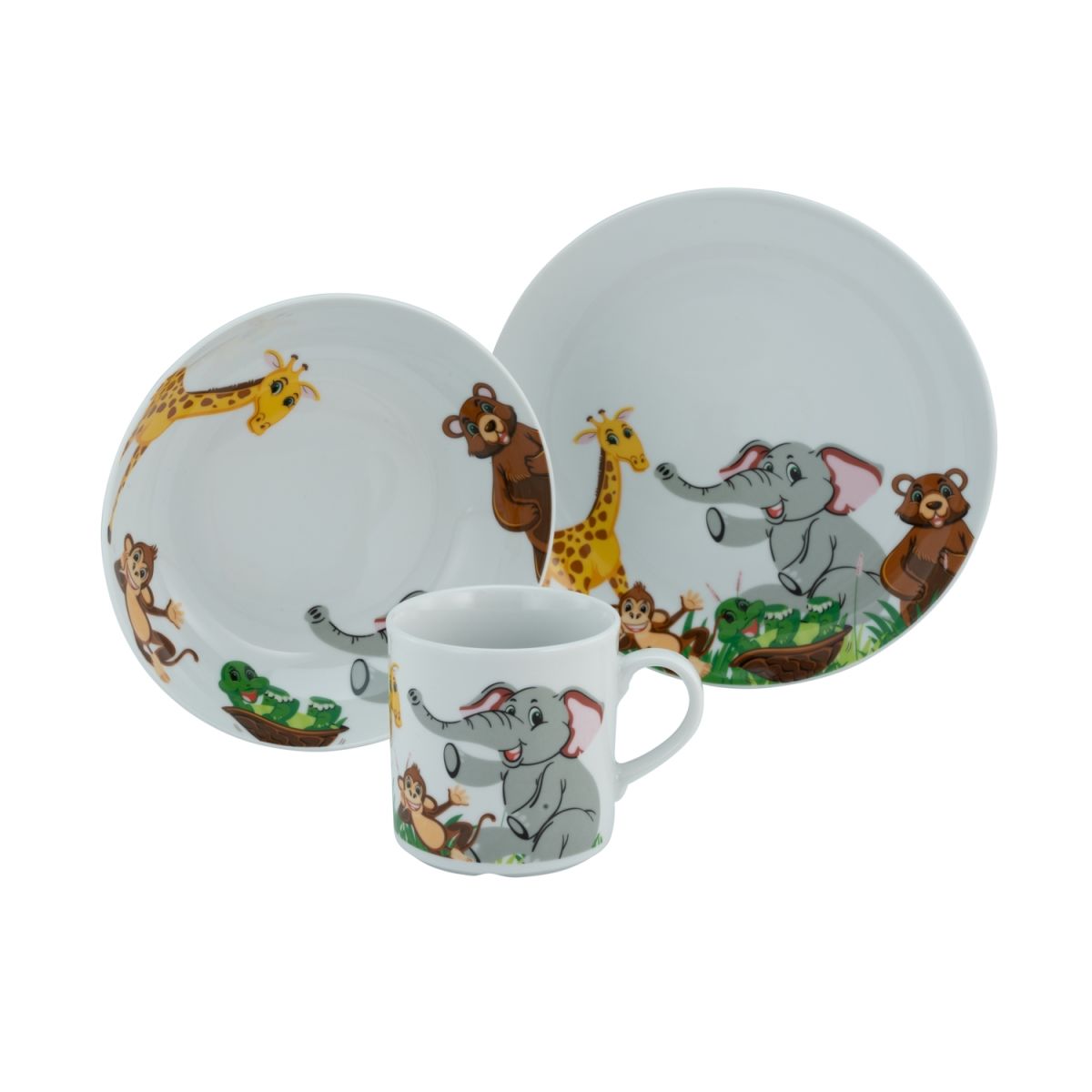 CreaTable Zoo - Kinderservice 3-tlg; mehrfarbig