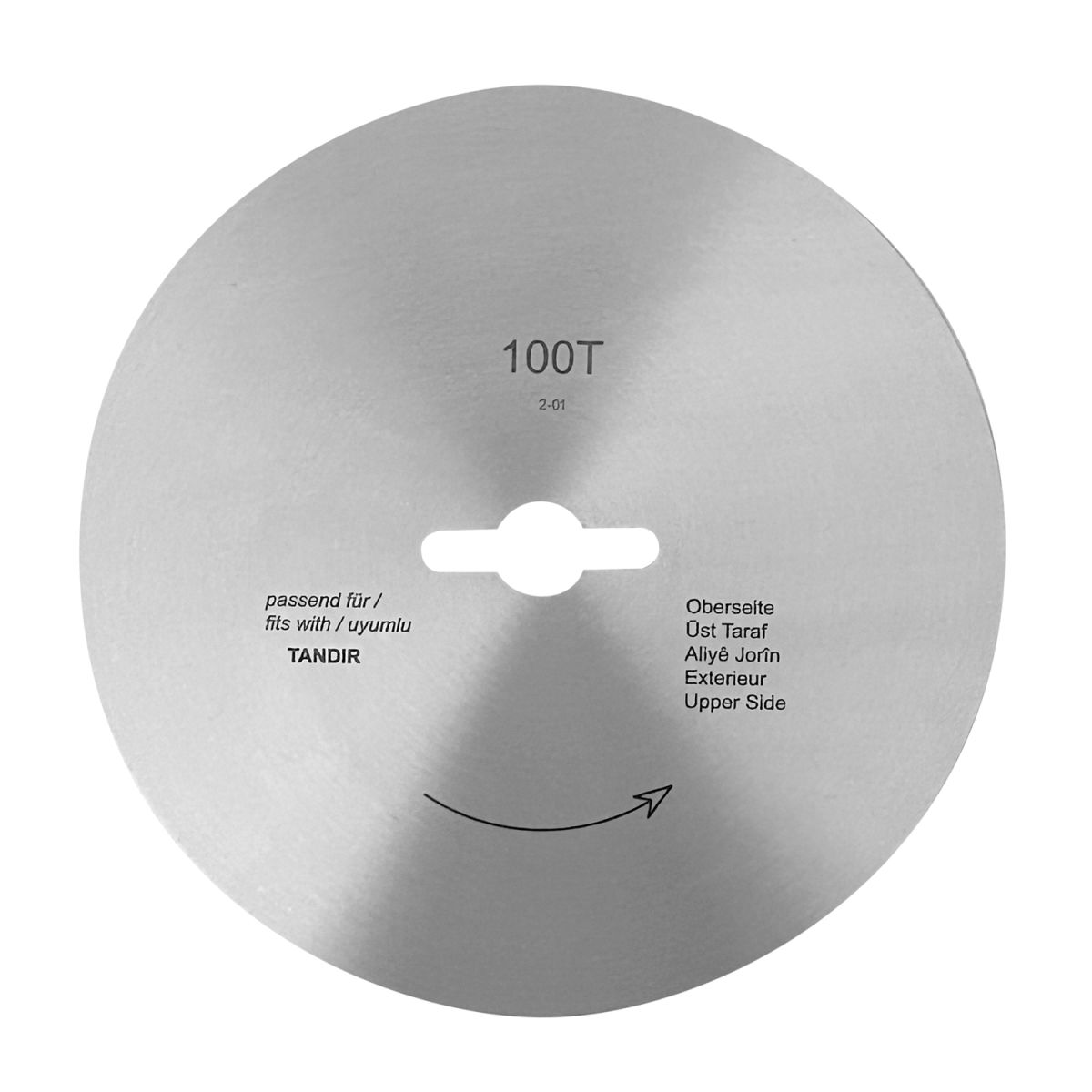 Lauterjung Dönermesser rund, glatt - 10 cm - für Tandir; edelstahl