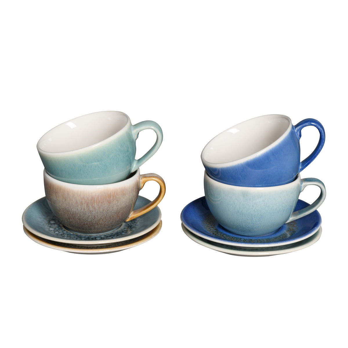 CreaTable Cappuccino Set Caldera Mix - Cappuccino-Set 8-tlg; mehrfarbig